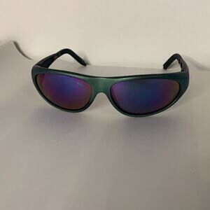 ION 70389 GREEN BLACK FRAME ANTI RADIATION‎ LENSES SPORTIVE SUNGLASSES ONE SIZE